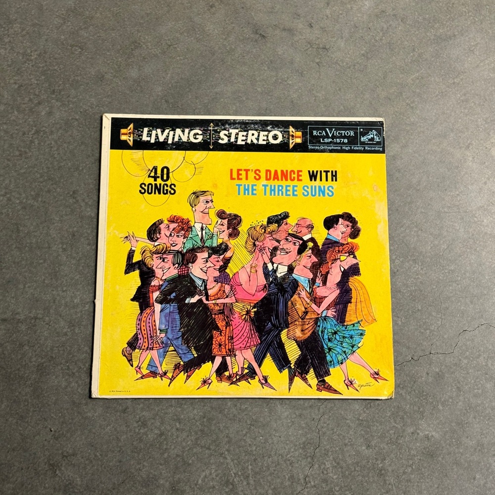 The Three Suns Lets Dance With The Three Suns Vinyl LP RCA Victor LSP-1578 1958